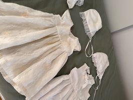 Baby 2 White Dress with Bonnet and socks