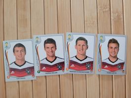 Panini WM 2014 Deutschland Quartett - Top Zustand! Selten