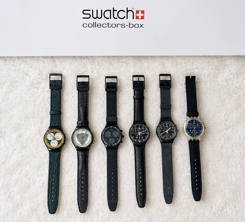 Uhren: Swatch Elegance Set Leder + Collector Box – Gebraucht aus Uster von barkingarky01