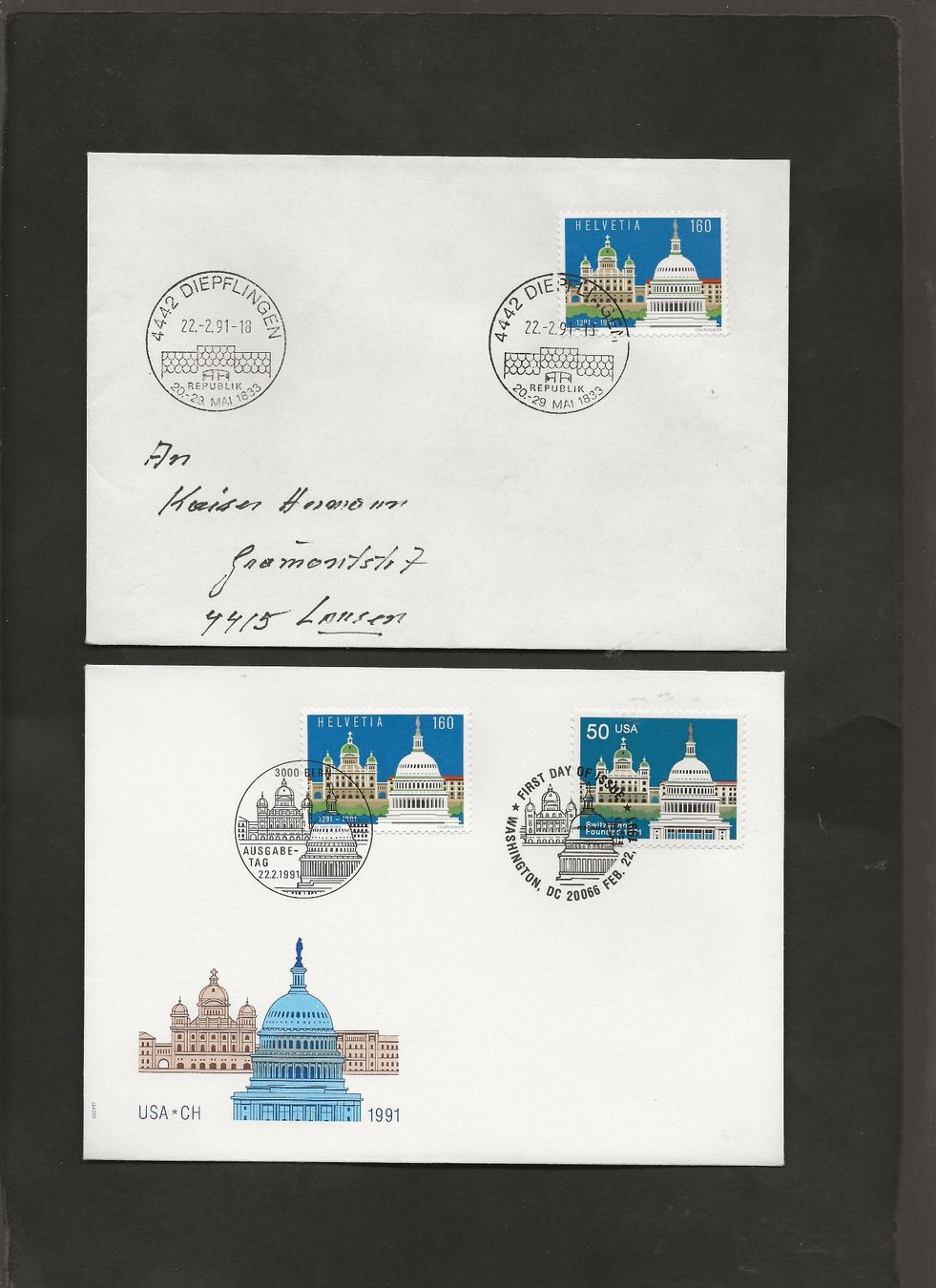 Tutti i francobolli: Schweiz 32 FDC 1989 bis 1999 – Usato da Au ZH venduto da xelagreb01 4
