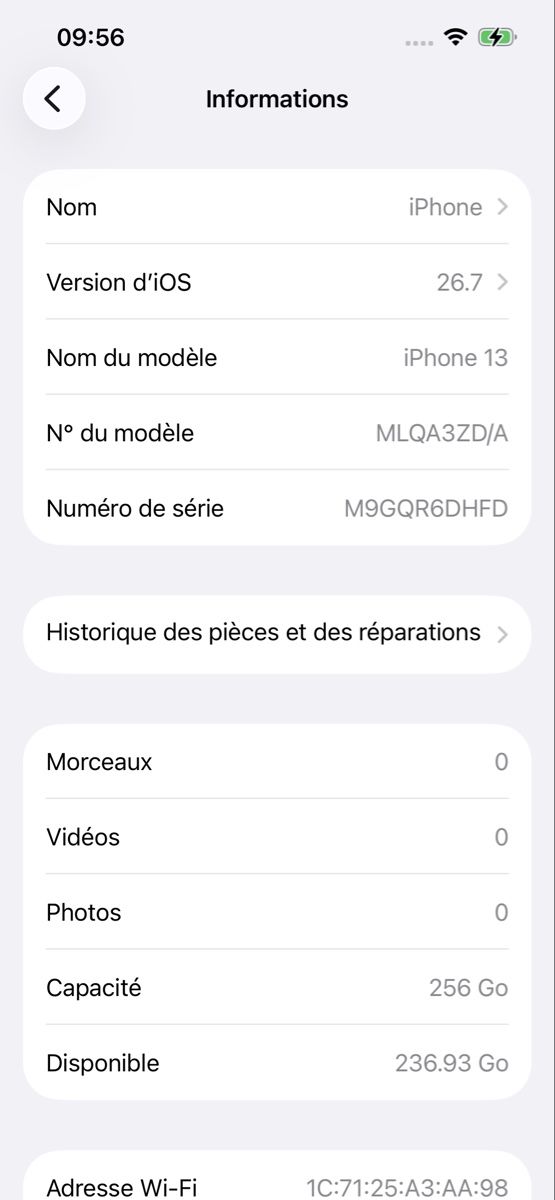 Apple Telefoni cellulari / Smartphones: Apple iPhone 13 256 Go blue – Usato da Mont-sur-Rolle venduto da Dealer8 4