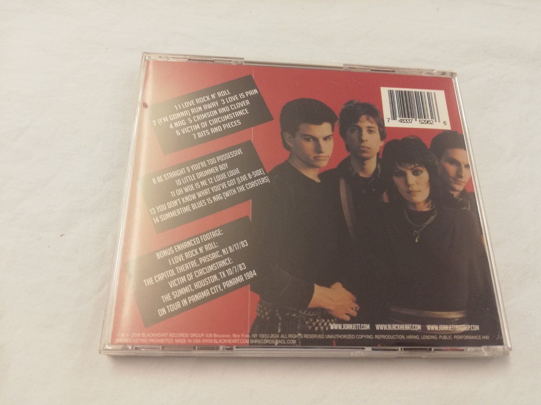 CD: JOAN JETT - THE BLACKHEARTS – Usato da Bern venduto da Vinylsound.ch 1