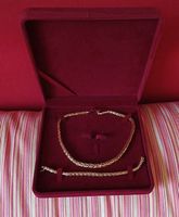 Collier et bracelet maille palmier