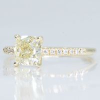 14 kt Goldring mit 1.62 ct Diamanten besetzt