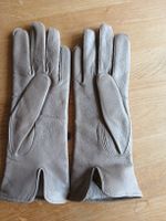 Damen Leder Handschuhe beige Grösse 6 3/4 neu