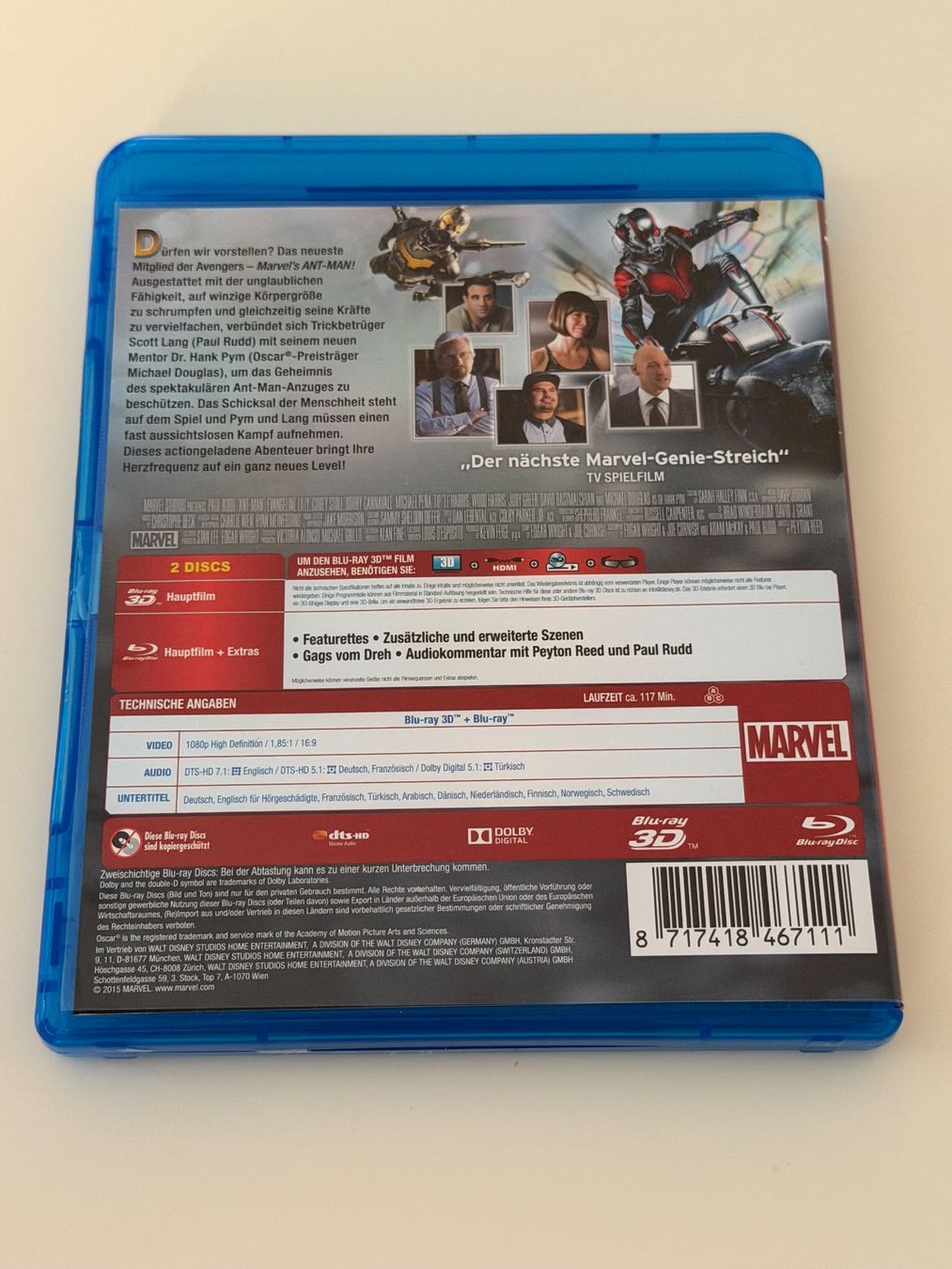 Alle DVDs: Ant-Man Blu-ray 3D + 2D neuwertig – Neu (gemäss Beschreibung) aus Altstätten SG von sheamus 1