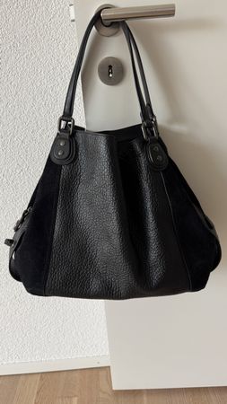 Schwarze Coach Ledertasche, Top Zustand!