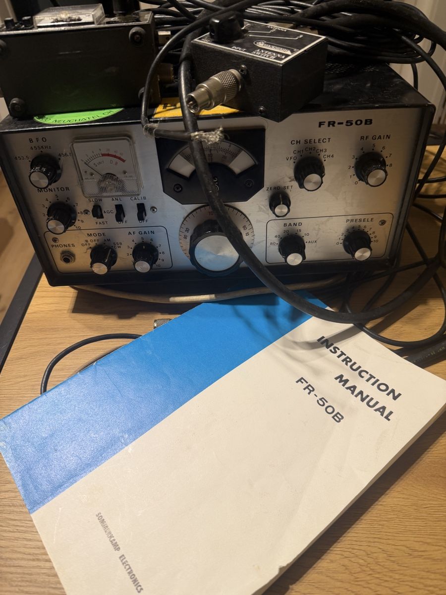 Ricevitori: SOMMERKAMP FR-50 B COMMUNICATION RECEIVER  – Usato da Samedan venduto da Platzschaffe