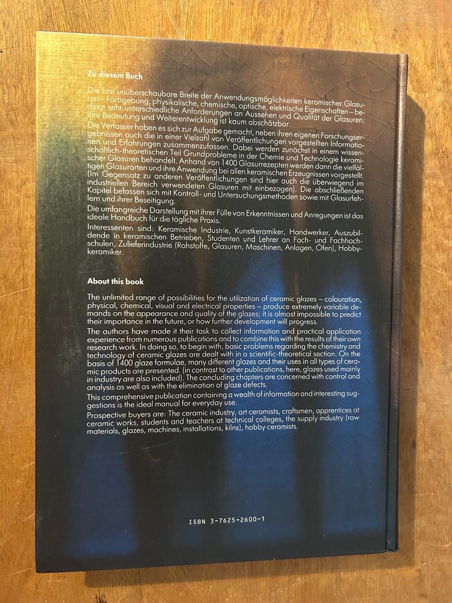 Libri: Keramik-Glasuren / Ceramic Glazes, Stefanov/Batschwarov – Usato da Zürich venduto da WWehrle 1