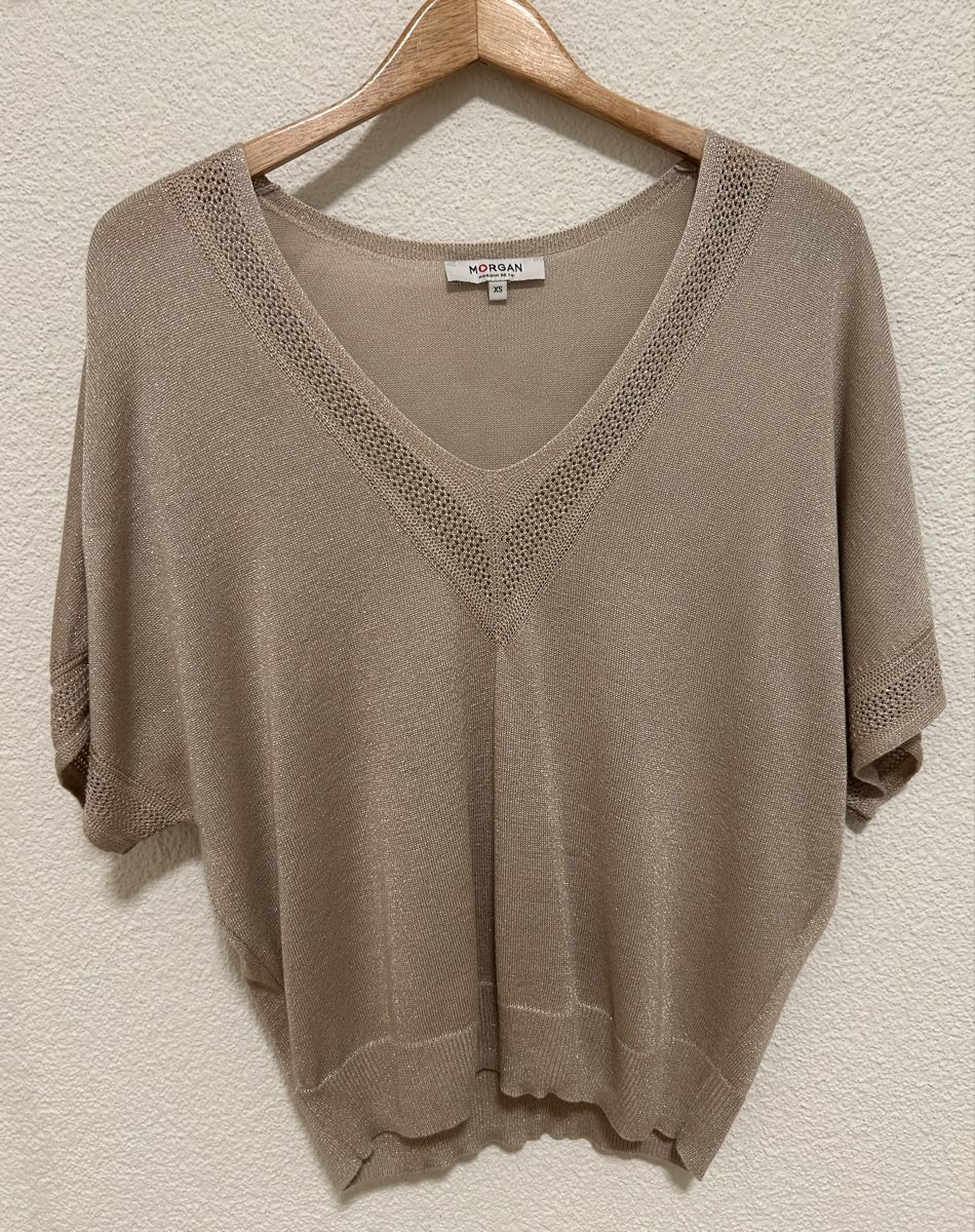 Morgan Tops: Pull léger beige doré Morgan XS  – Neu (gemäss Beschreibung) aus St-Sulpice VD von med_9mc9 1