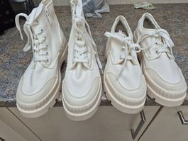 2 Paar beige Plateau Sneaker von Tamaris nagelneu