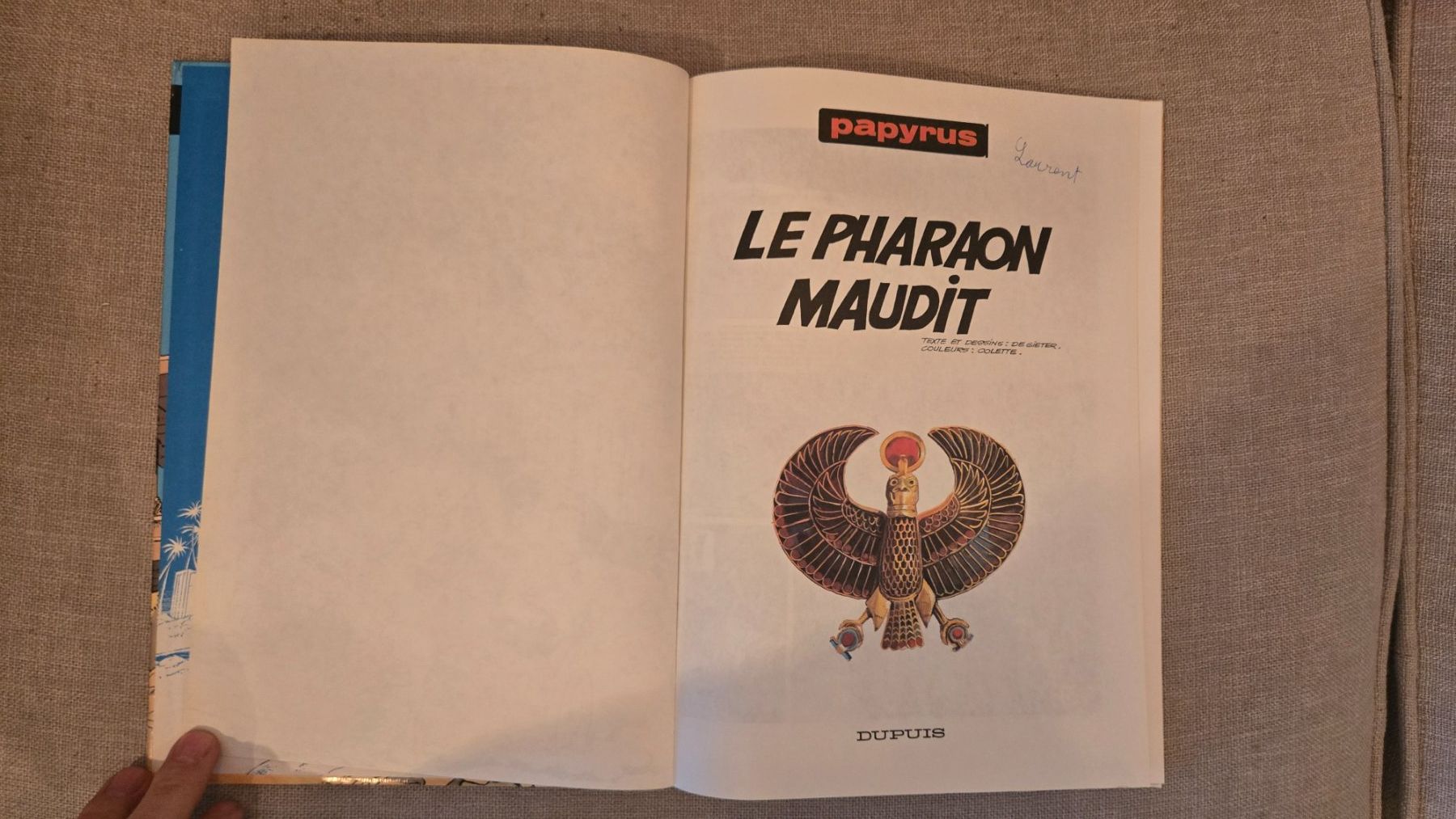 Fumetti: Papyrus N°11 - Le pharaon maudit - EO coté – Usato da Crémines venduto da Blakedrake 3