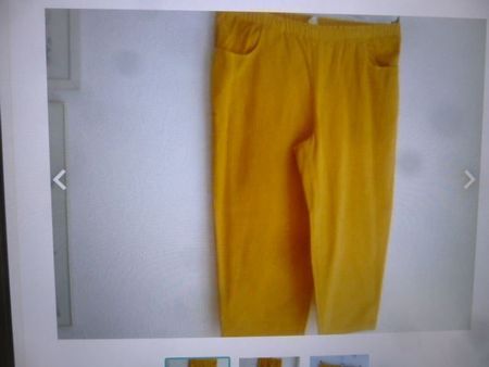 Hose Capri Orange Baumwolle NEU