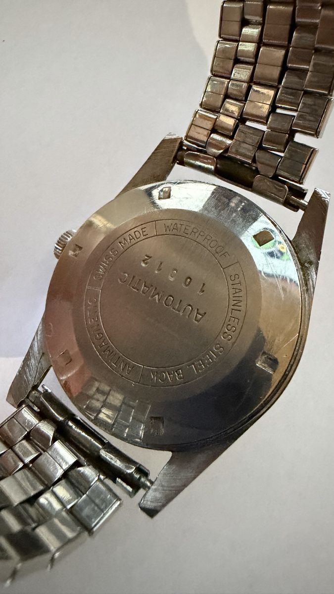 Burgana Montre Homme Automatique Vintage Swiss Made 36mm (Défectueux) à ...