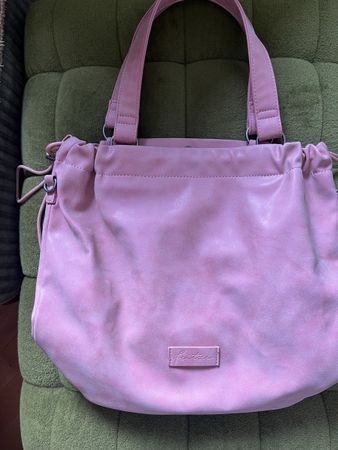 Damen Handtasche Fritzi rosa Lederimitat guter Zustand