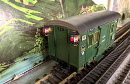 LGB 3019 N= Postwagen K.P.E.V. mit Schlusslichter - OVP