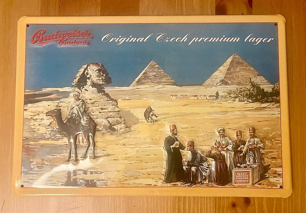 Insegne: Budweiser Schild mit Prägedruck – Nuovo (secondo la descrizione) da Gümligen venduto da VIN-TAGE-ZONE