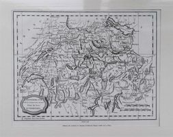 Kupferstichkarte der Schweiz von Barlow 1807