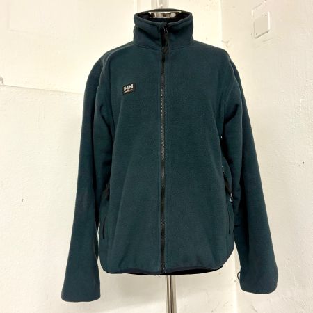 Vintage Helly Hansen Fleecejacke dunkelgrün, Grösse M