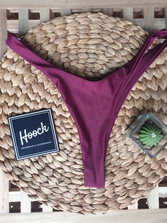 Neu Bikinihose, Bordeauxrot, Grösse M