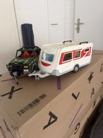 Playmobil Wohnwagen mit Geländewagen und Zubehör gebraucht
