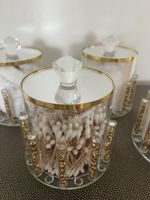 4 Aufbewahrungs-Glas Gold