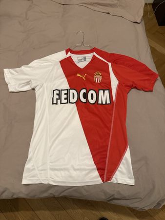 MAILLOT FOOT VINTAGE - MONACO - 2005-2006 HOME - TAILLE M