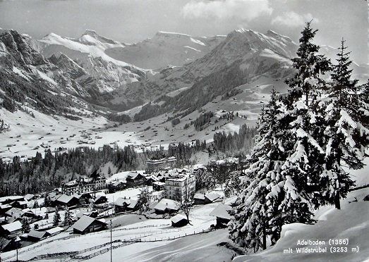 Ansichtskarten: ADELBODEN mit Wildstrubel – Gebraucht aus Jona von philajona