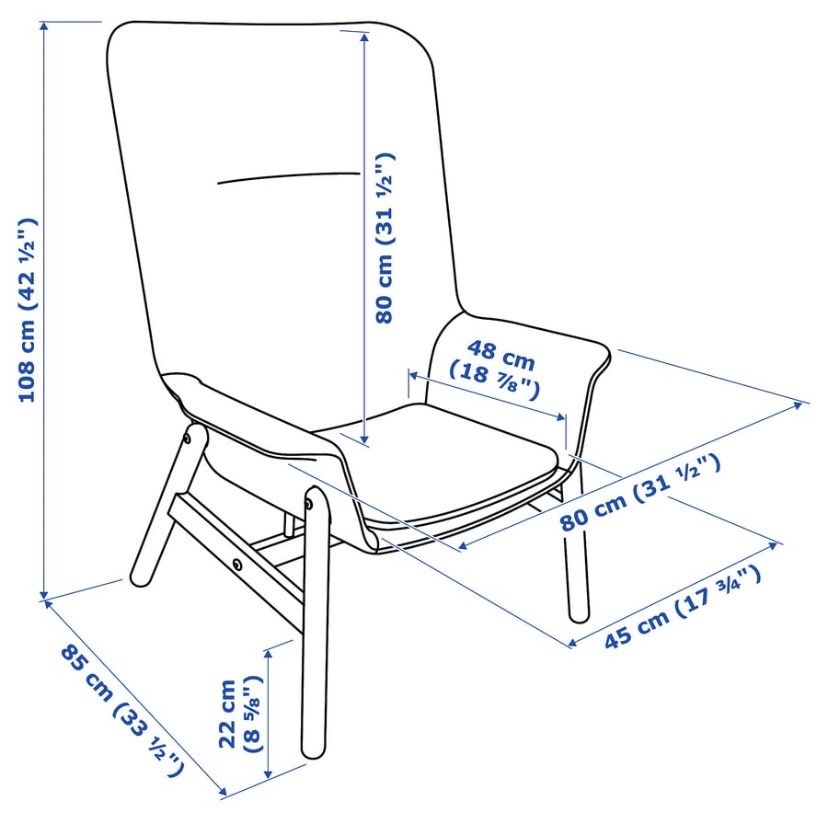Ikea Sessel: Vedbo Armchair – Gebraucht aus Zug von dca_75bz 1