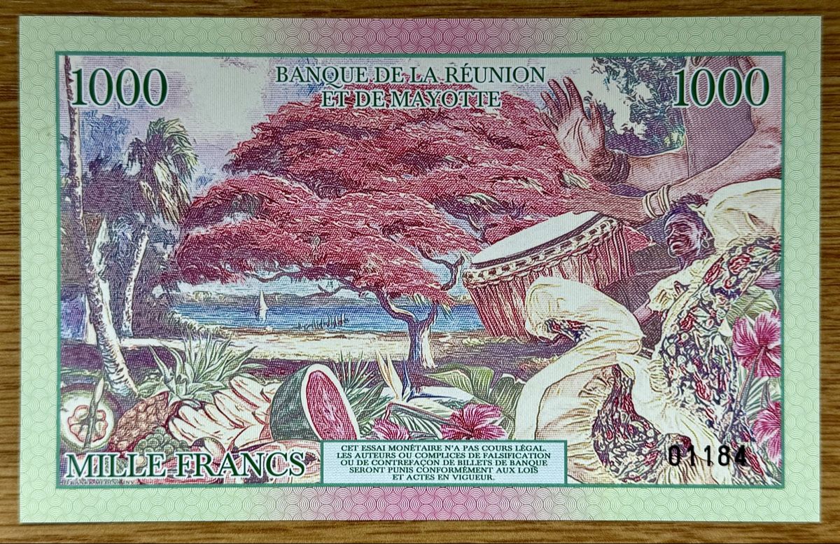 Banknoten: 1000 Francs Mayotte 2021!!! Fantasy Banknote!!! UNC!!! – Neu (gemäss Beschreibung) aus Oberentfelden von NunoLouro 1