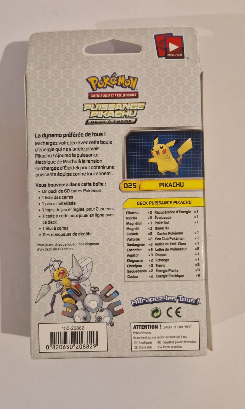 Pokémon Carte collezionabili: Deck à theme: Pikachu evolution – Usato da Murist venduto da suki453 1