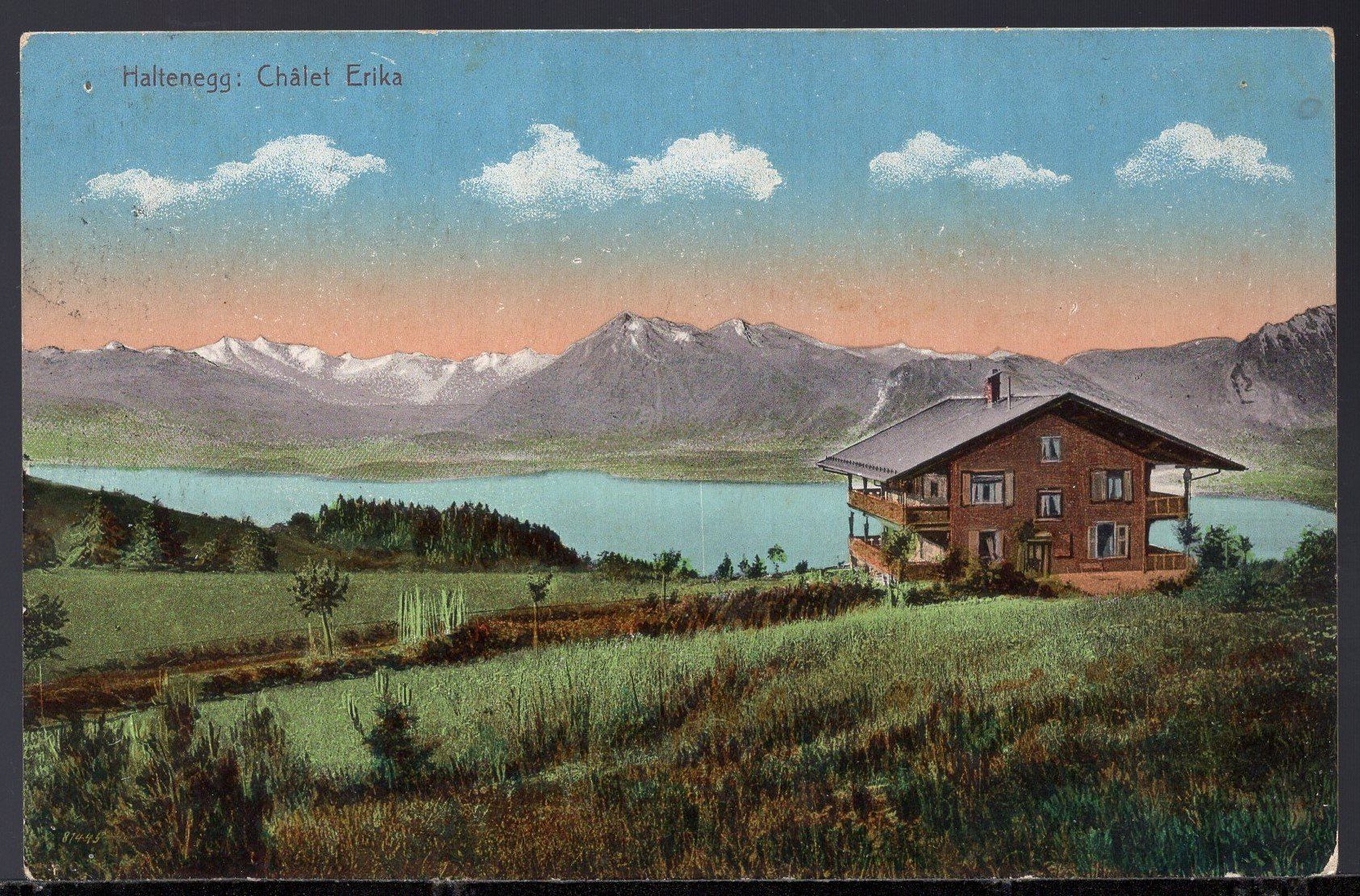 Cartoline postali: Haltenegg  Chalet Erika   1910 – Usato da Aarau venduto da kufi44