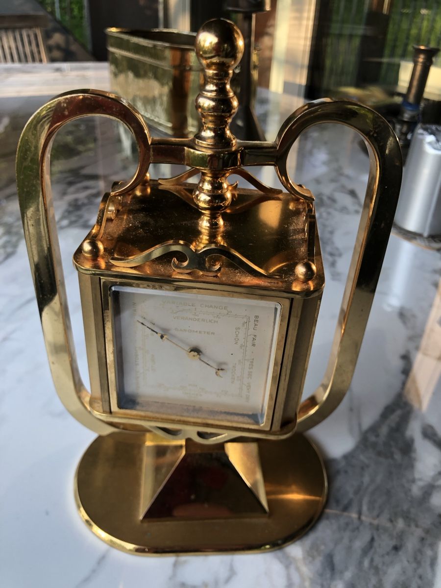 Imhof Orologi da terra & Orologi da parete: IMHOF Wetterstation/ Horloge de table – Usato da Arlesheim venduto da Men_l77g