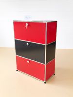 USM Haller Sideboard 2x2 | Schwarz & Rot | Secondhand