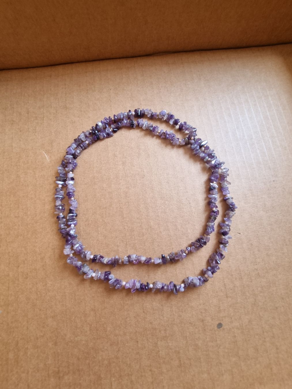 Catenine: Amethyst Splitterkette, Edelstein Halskette – Usato da Schaffhausen venduto da Leveron13 1