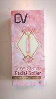 Facial Roller aus echtem Rosenquarz