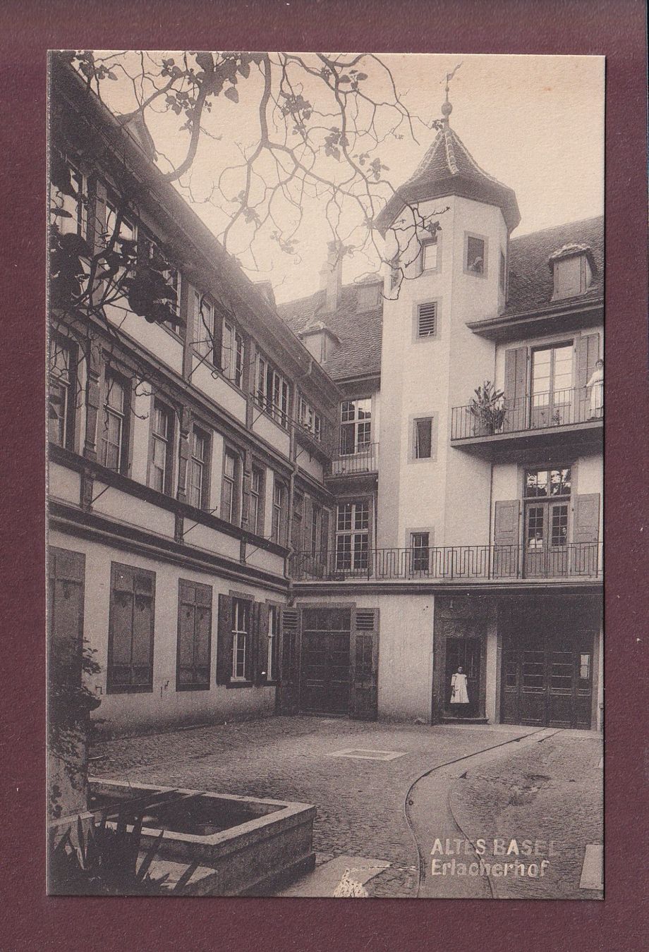 Ansichtskarten: Altes BASEL - Erlacherhof – Gebraucht aus Pully von nicecards