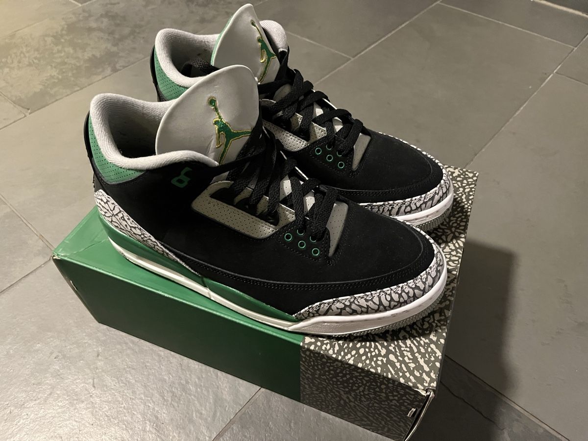 Jordan Herrenschuhe: Jordan 3 Retro Kieferngrün – Gebraucht aus Lenzburg von JoelMeier