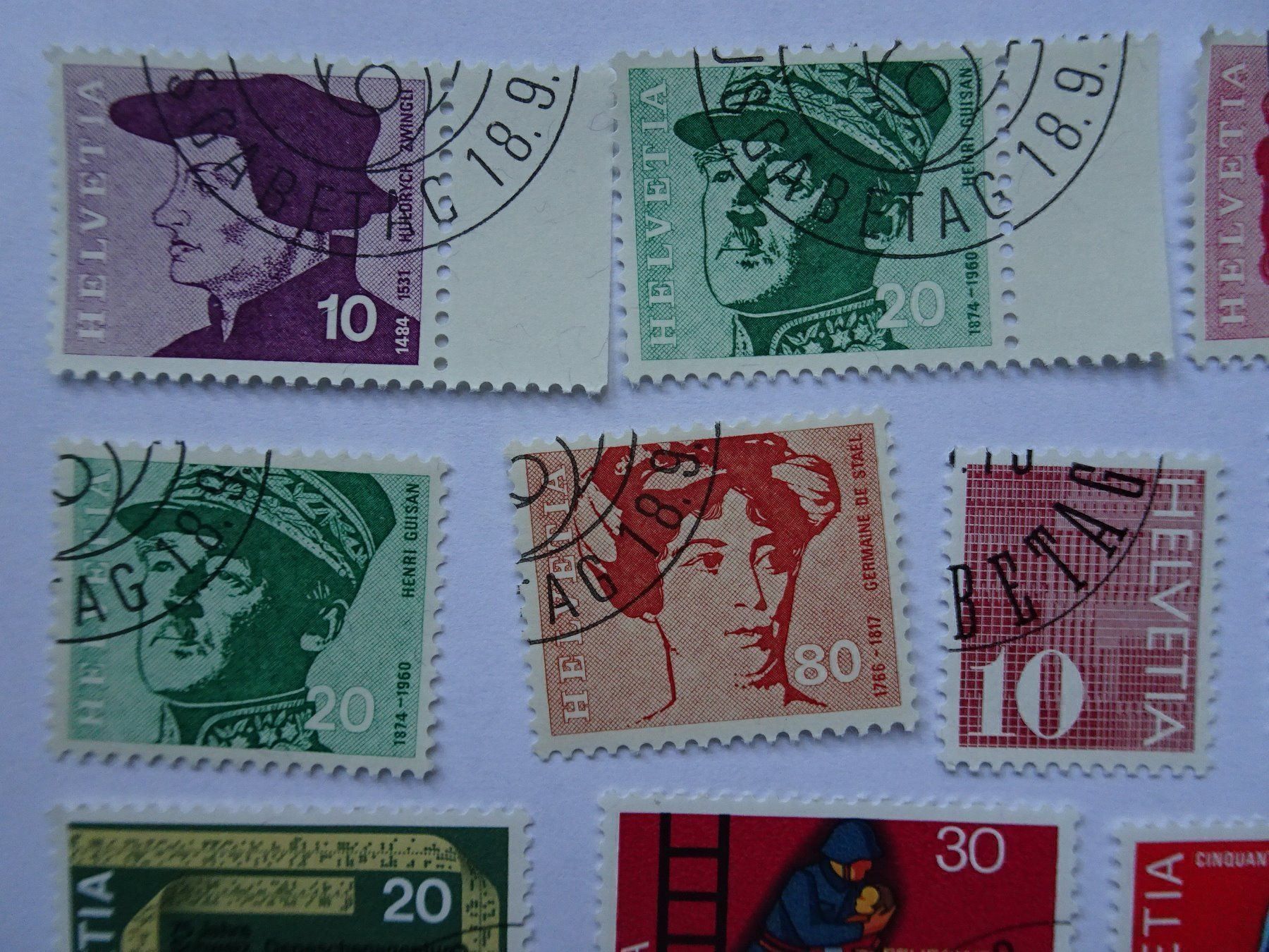 Alle Briefmarken: 1969-70 mit E.T. Stempel – Neu (gemäss Beschreibung) aus Aadorf von Chnorli-Furz 1