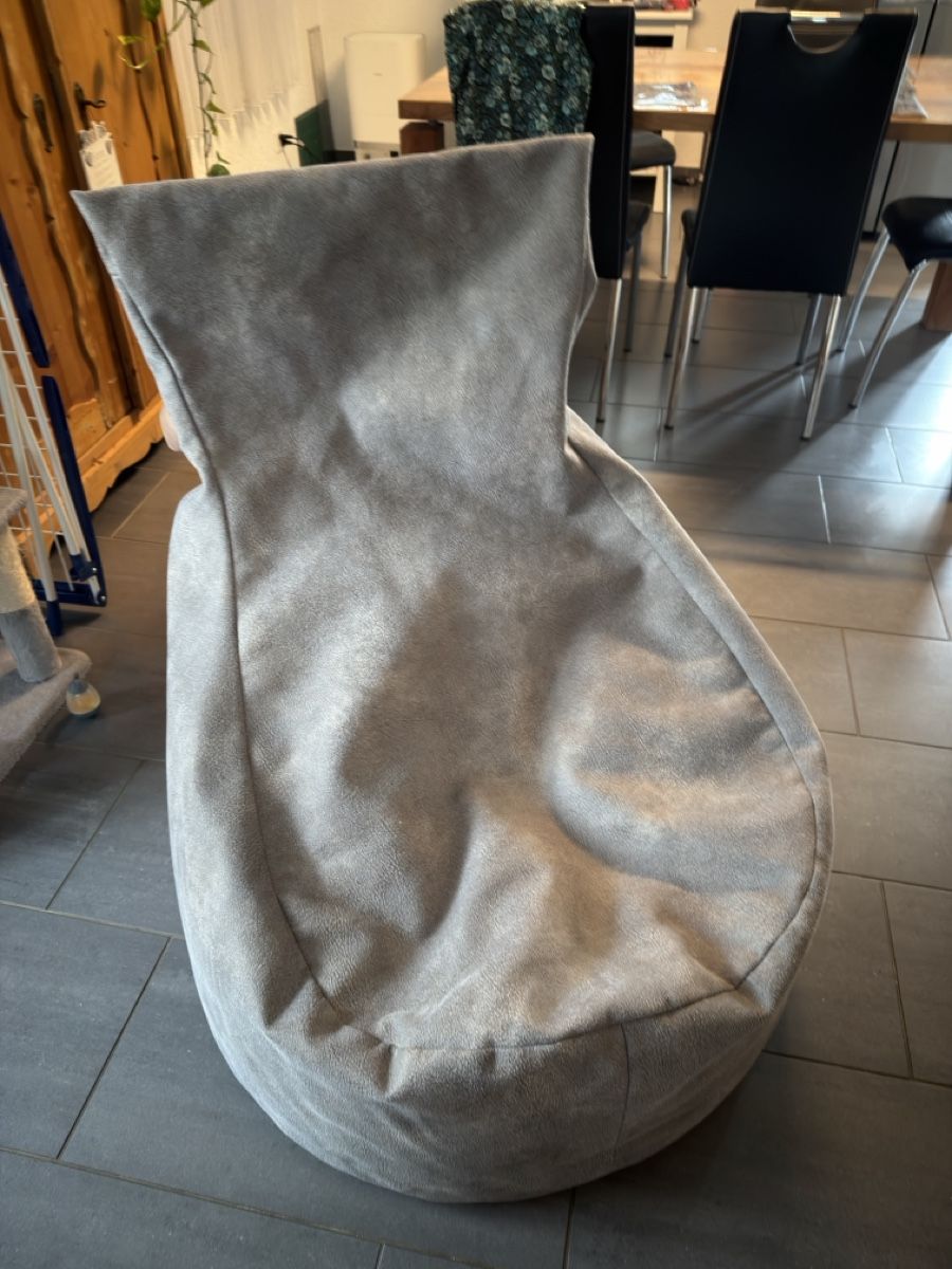 Sessel: Sitzsack grau guter Zustand – Neu (gemäss Beschreibung) aus Spreitenbach von aar_zs8f 3