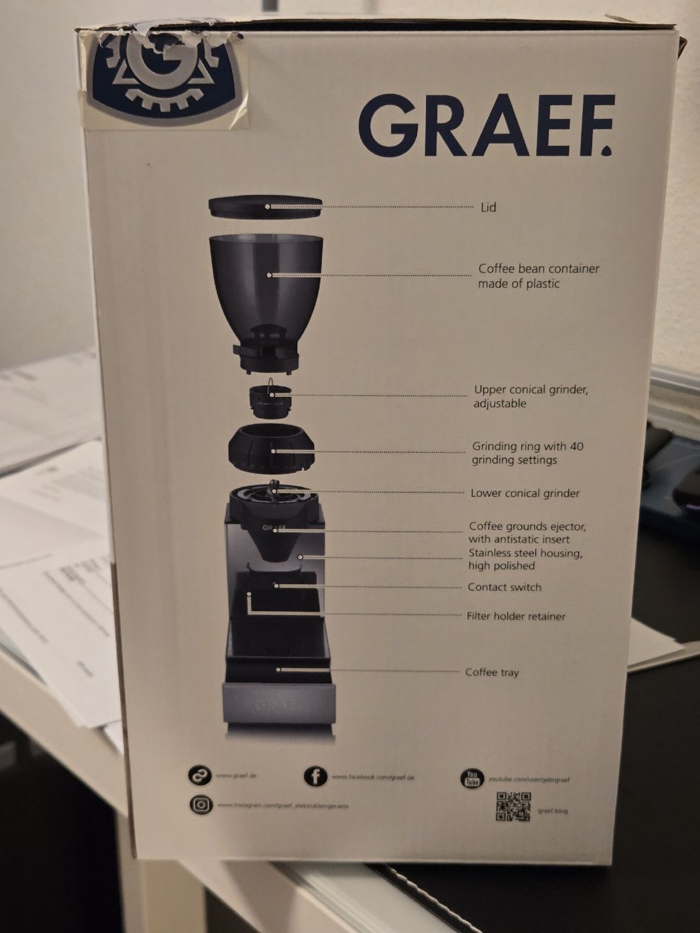 Graef Macchine per caffè & Macchine per espresso: Graef Coffee Grinder - CM850 – Usato da Fällanden venduto da noa_mh8y 1