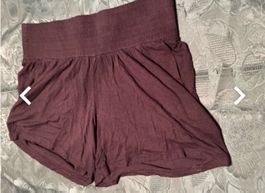 Shorts H&M estivi, tg S, M-colore nero-vita alta e elastico