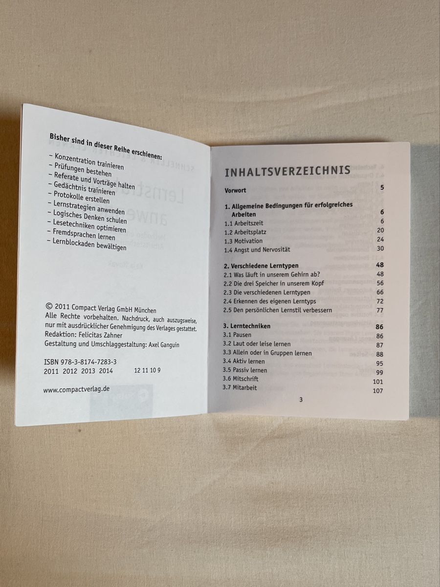 Libri: Lernstrategien anwenden - Compact – Usato da Gempenach venduto da amdor 1