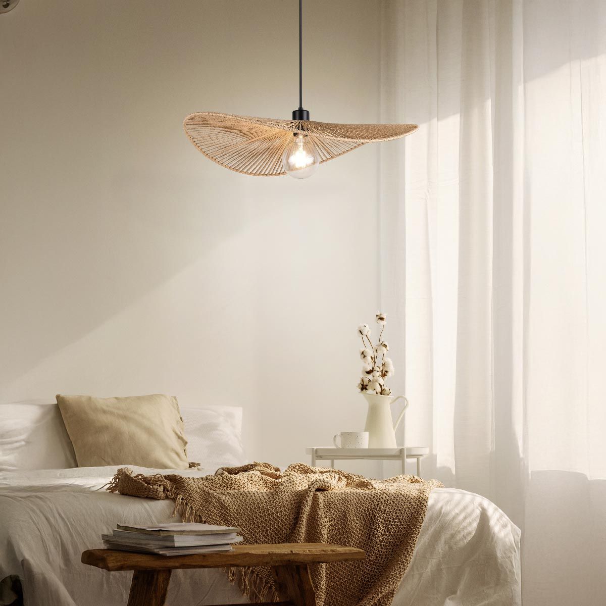 Lampadari & plafoniere: Pendelleuchte, Papiergarn, 58 cm Ø – Nuovo (secondo la descrizione) da Kreuzlingen venduto da Smart-Light 2