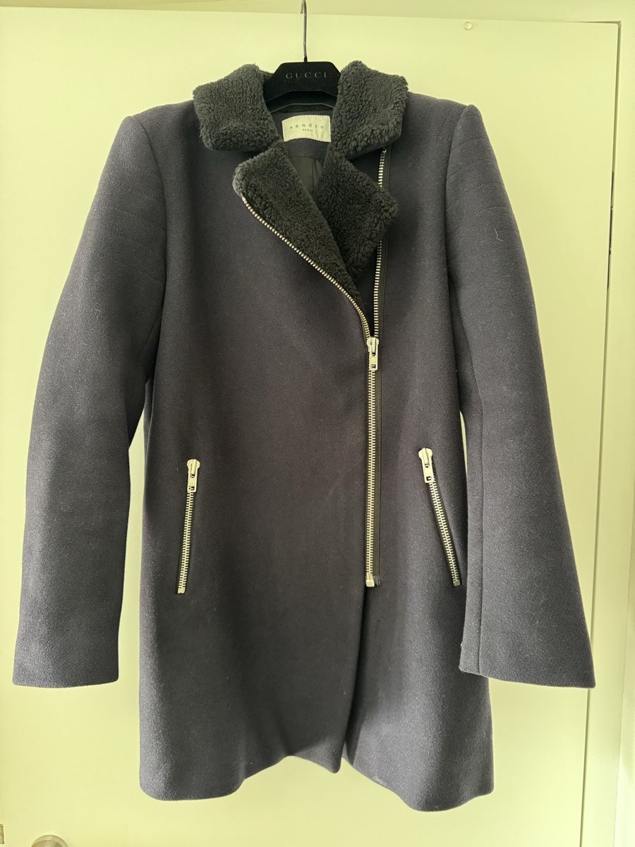 Sandro Jacken: Sandro Cabanjacke, marineblau, Gr. FR 36 – Gebraucht aus Zollikon von stl_8677