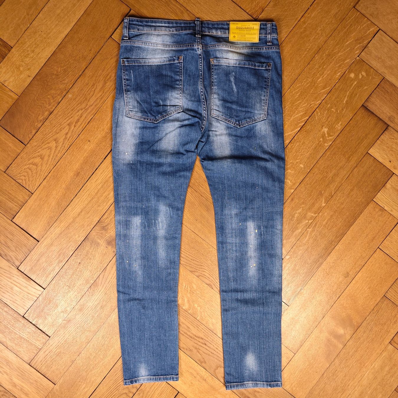 Dsquared2 Jeans: Dsquared2 Distressed Jeans Paint Splatter Gr. 52 – Usato da Schaffhausen venduto da clxud 1