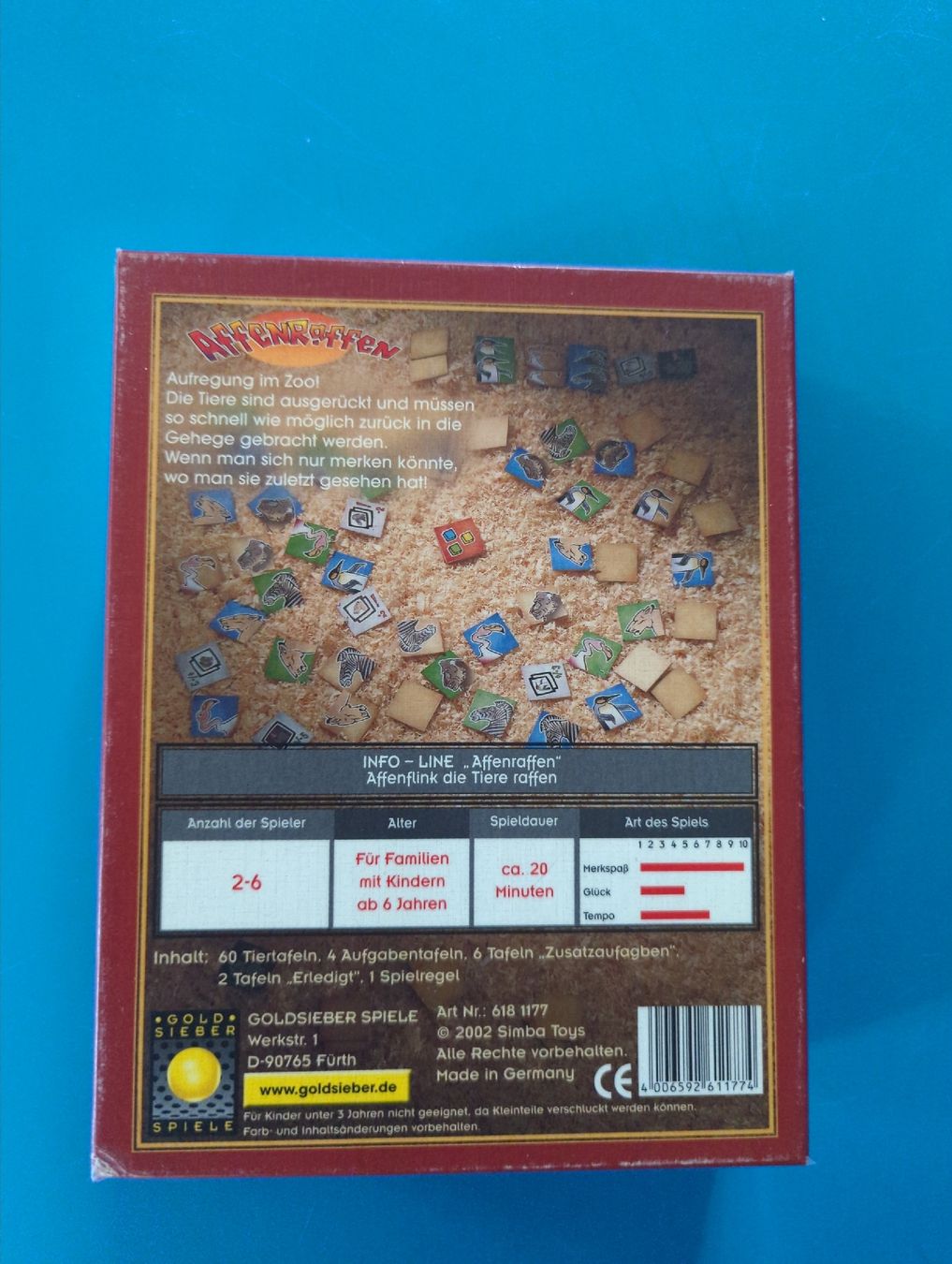 Spiele: Affen Raffen – Gebraucht aus Ardon von hel_2xvs 2