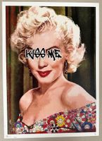 Death: Marilyn Monroe “Kiss me”, POP Art,  signiert