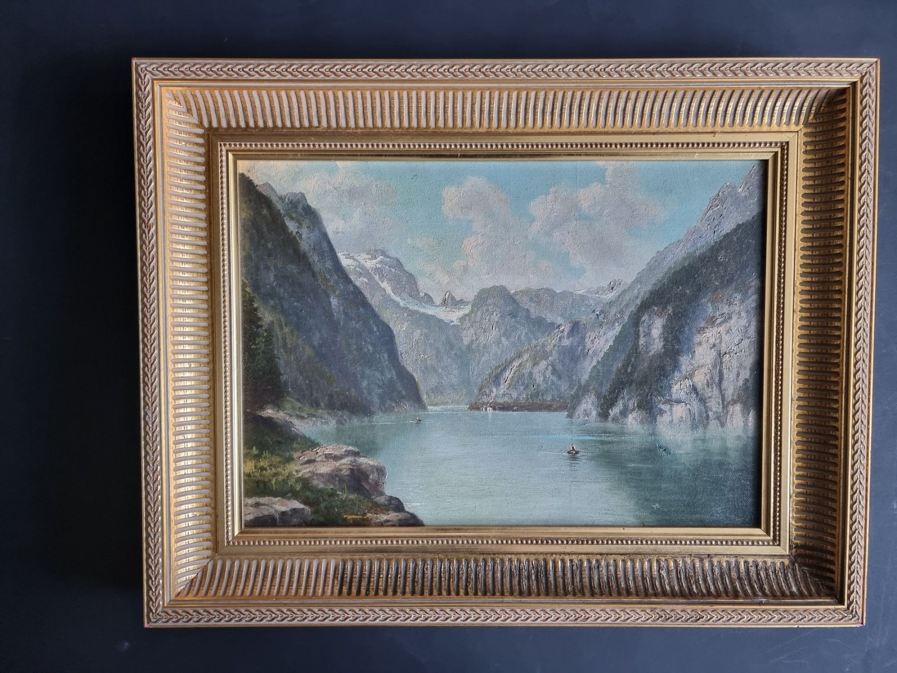 Dipinti: GEMÄLDE OEL/LEINWAND MIT RAHMEN 45X35CM – Usato da Gersau venduto da grafik-kunst