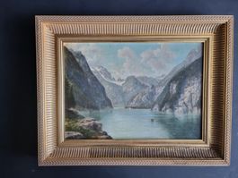 GEMÄLDE OEL/LEINWAND MIT RAHMEN 45X35CM